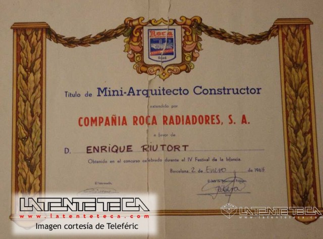 Diploma de Mini-Arquitecto